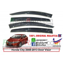 Honda City TMO (5th Gen) 2008-2013 AG Door Visor Air Press Wind Deflector (Big 12cm Width)